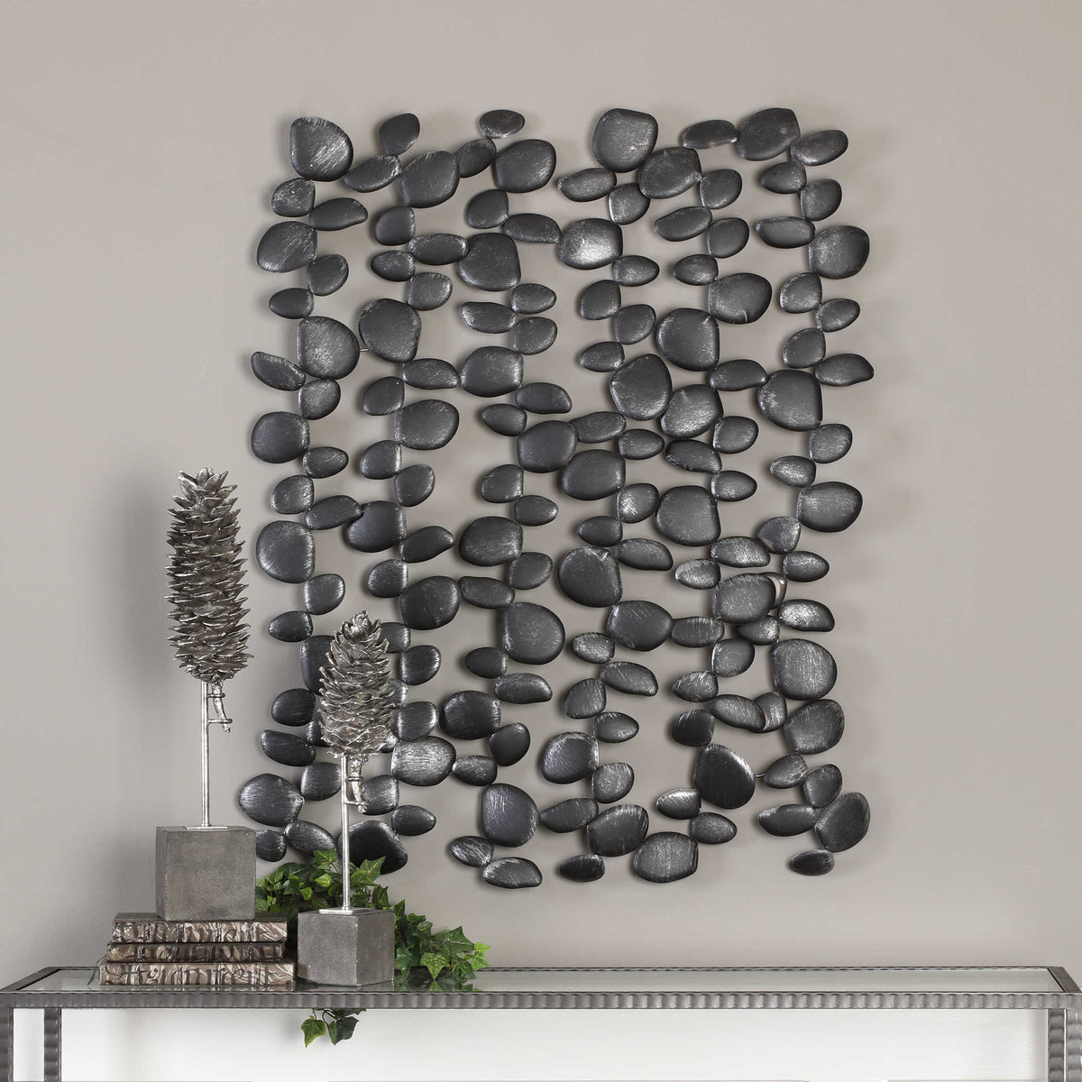 SKIPPING STONES METAL WALL DECOR