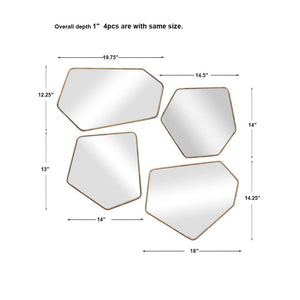 Monroe 20" x 12" S4 Mirror Set