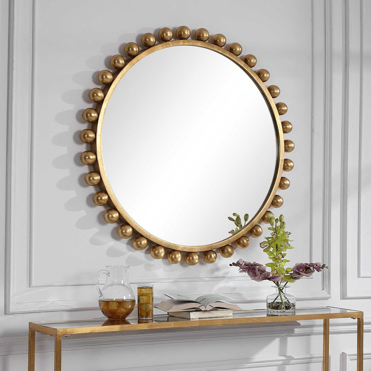44&quot; Cyra Round Mirror