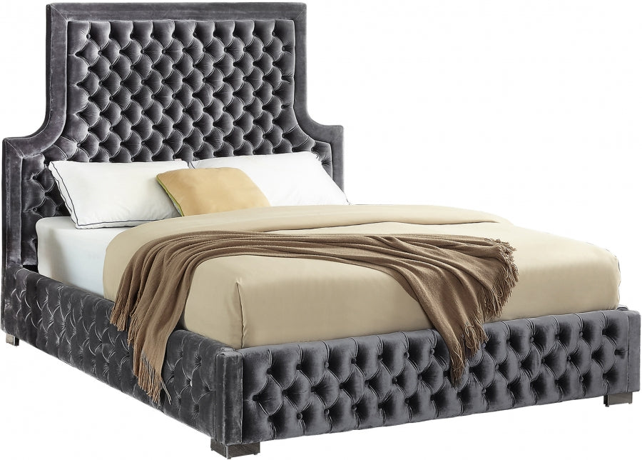 Lana Velvet Tufted Bed
