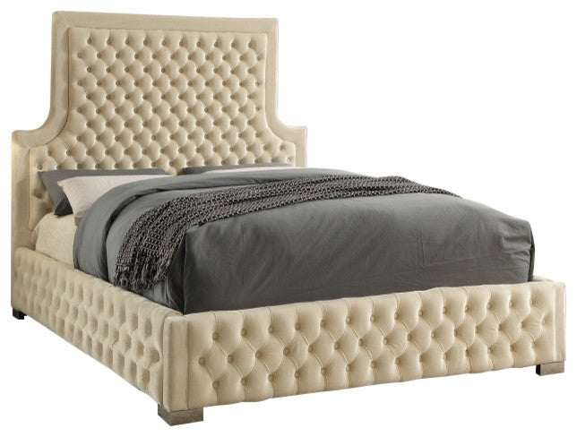 Lana Velvet Tufted Bed