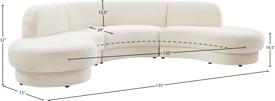 Pippa 3 PCS Sectional