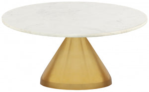 Emory 36" Gold Coffee Table