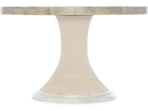 Gabriella 48in Round Pedestal Dining Table with Wood Top