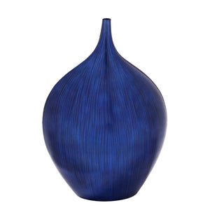 Cobalt Wood Vase