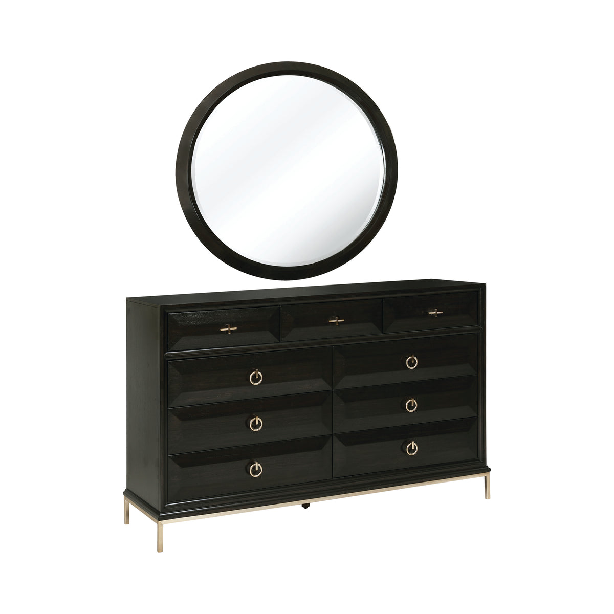 Vino Round Dresser Mirror