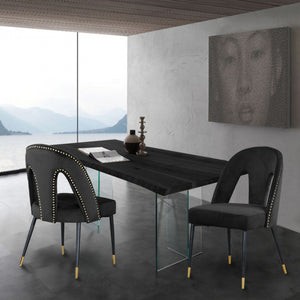 Zenith Velvet Dining Chairs  (Set of 2)