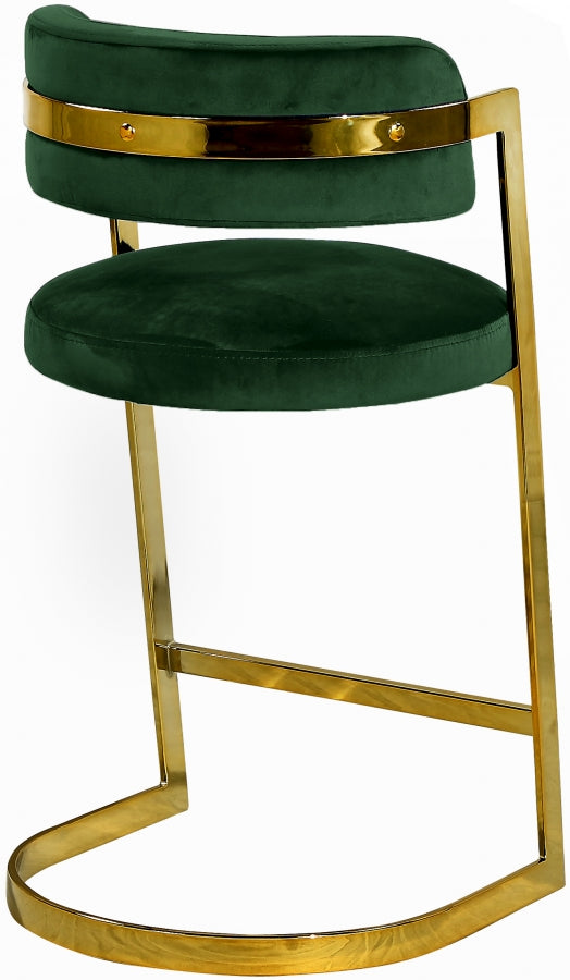 Marsha Velvet Counter Stool (Set of 2)