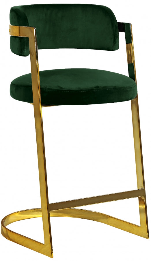 Marsha Velvet Counter Stool (Set of 2)