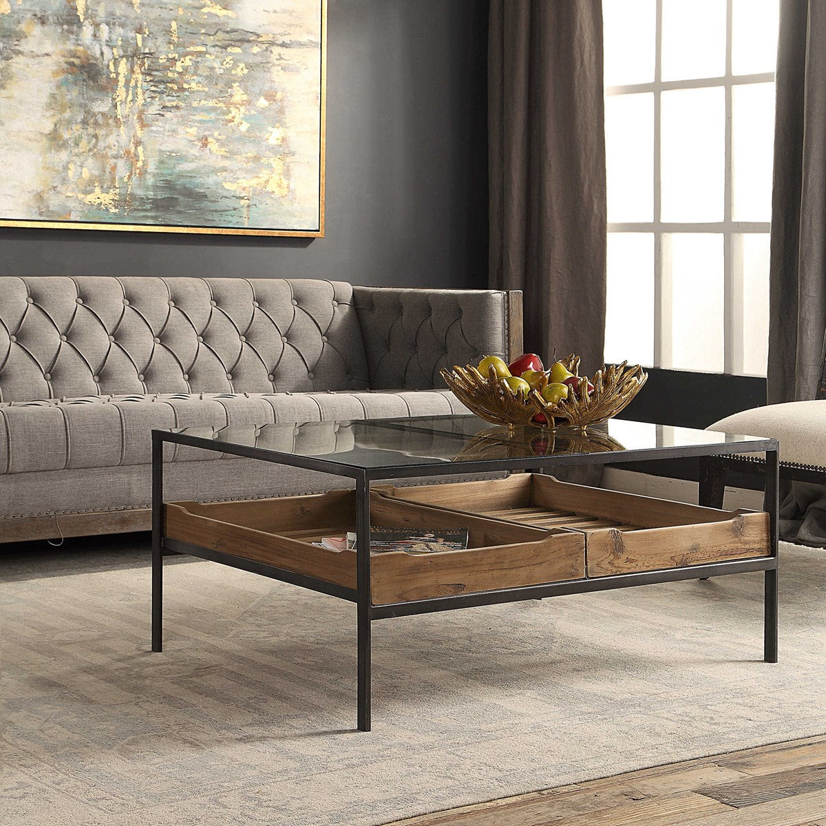SULLY COFFEE TABLE, 2 CARTONS