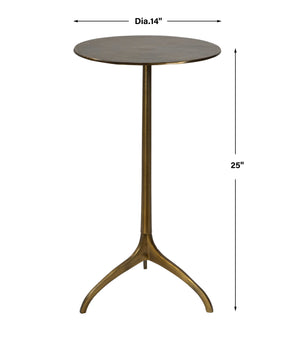 BALDWIN ACCENT TABLE, GOLD