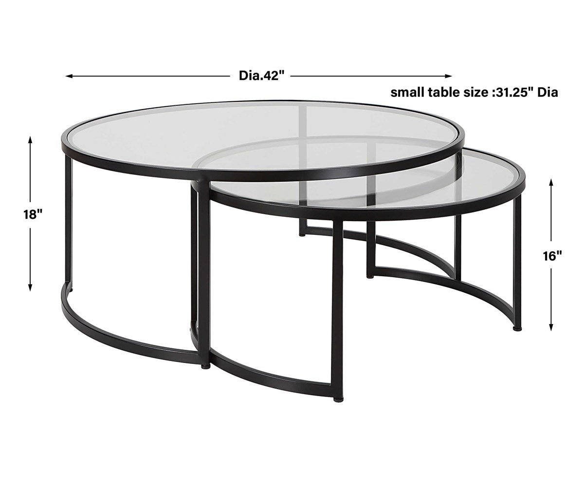 Rhea Nesting Coffee Tables S/2