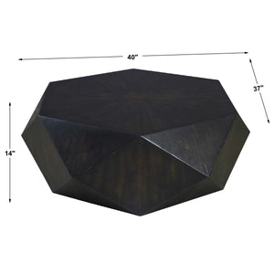 Volker 40" Small Coffee table Black