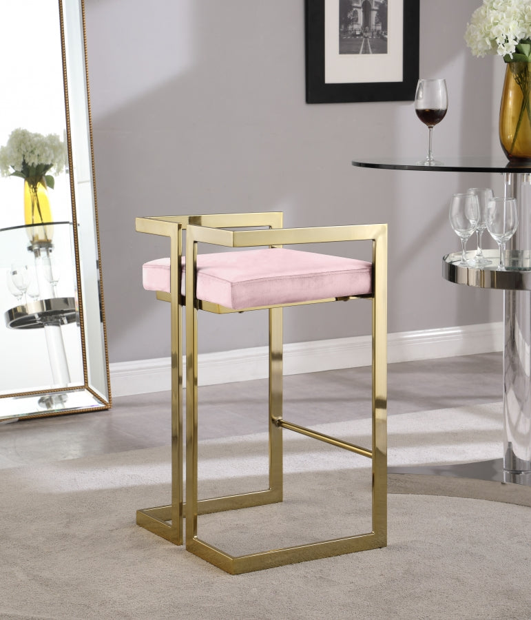 Pink and gold stool hot sale