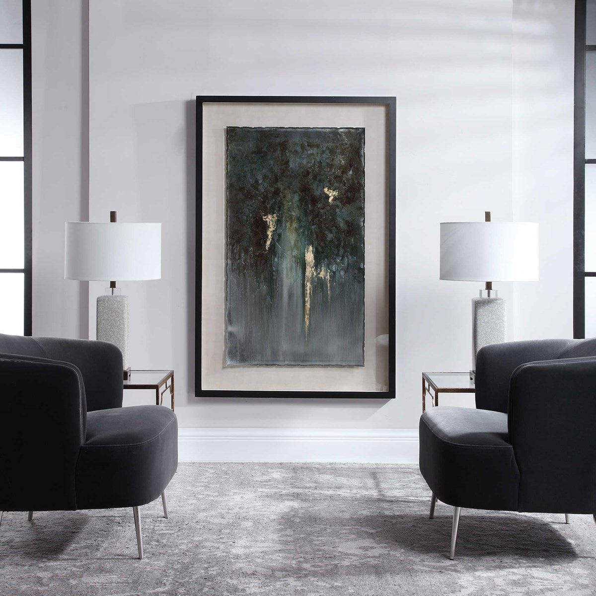 RUSTIC PATINA GRANDE FRAMED PRINT WALL ART