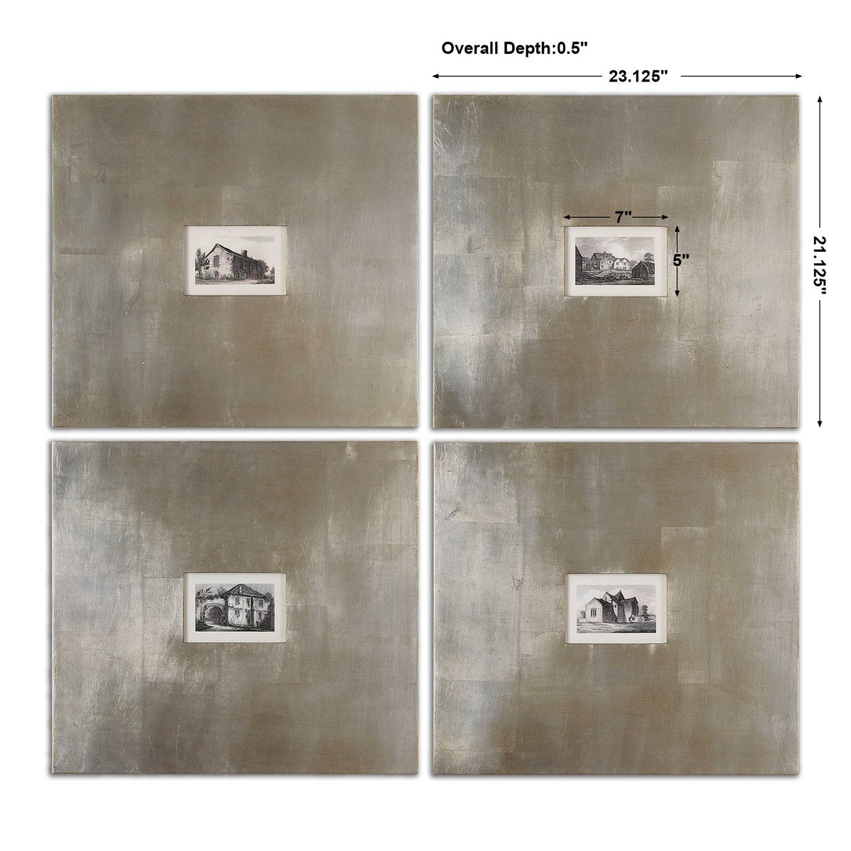 Historical Buildings Framed S/4