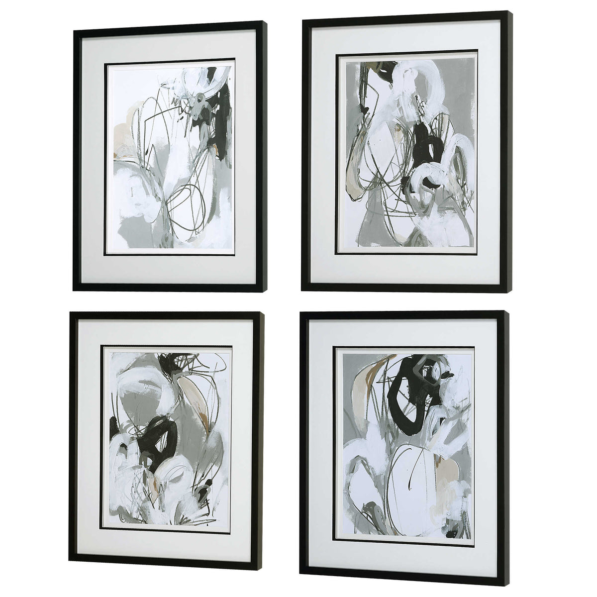 TERRY THREADS FRAMED PRINTS, S/4