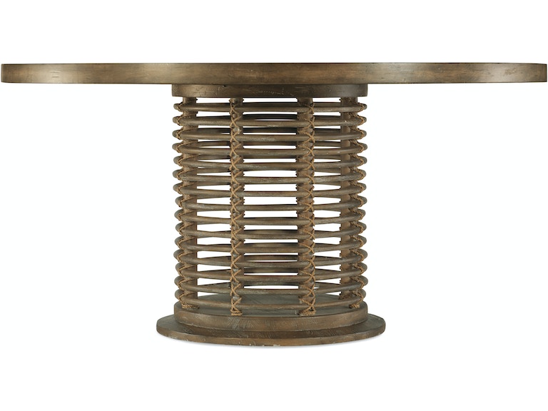 Surfrider 60&quot; Rattan Round Dining Table (2 Colors)