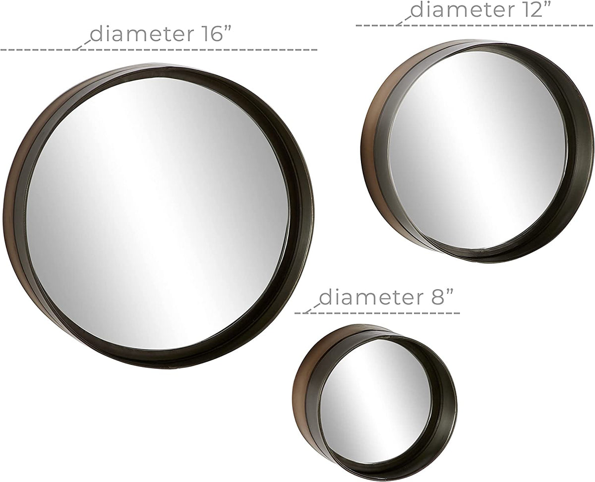 Paulding Round 8&quot;, 12&quot;, 16&quot; S3 Mirror Set