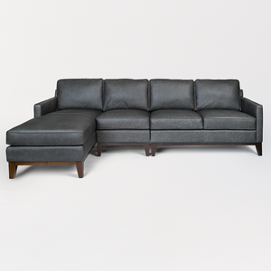 Harlow Elevated Charcoal Sectional 68"