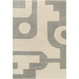 Brook stone Ivory and Charcoal Rug