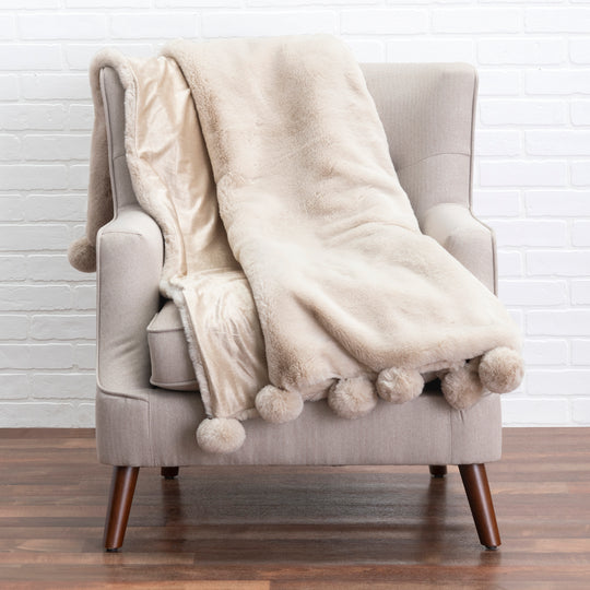 Snow Beige Throw 60x50