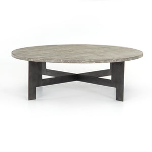 Jadon 48" Round coffee table with Iron legs