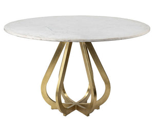 Warner 48" Round Marble Dining Table