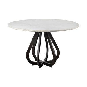 Warner 48" Round Marble Dining Table