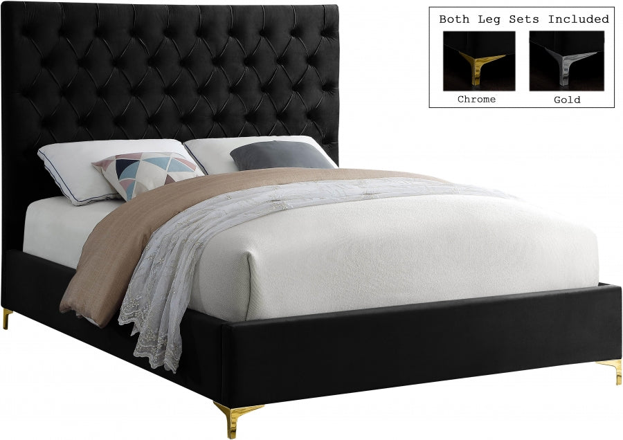 Rumi Velvet Bed