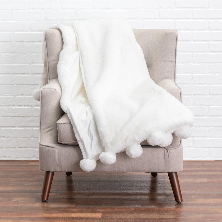 Snow Ivory Throw 60x50