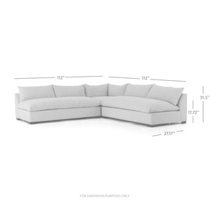 Grant 3-PC Sectional 112"