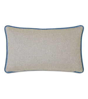 Asher Velvet 13x22 Lumbar Pillow/ Blue