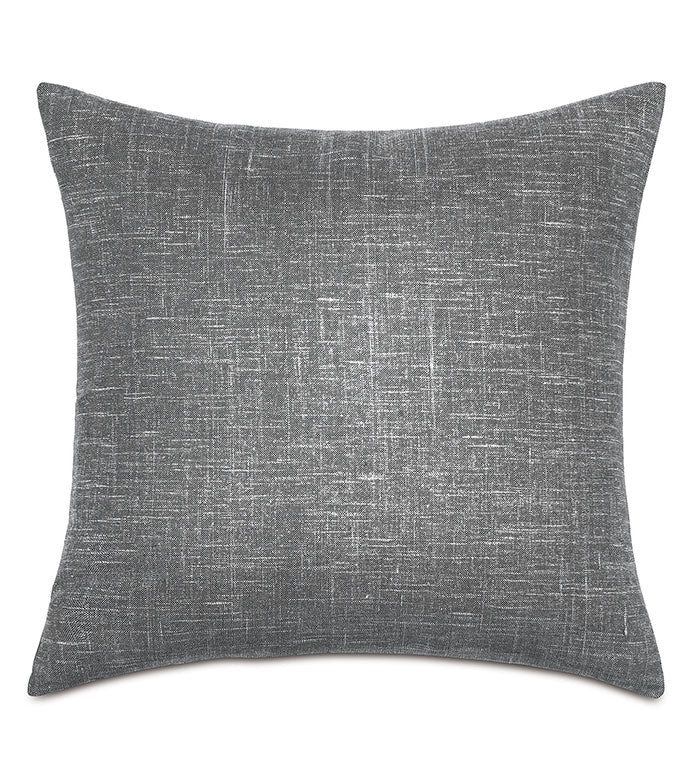 Percy 20&quot; Pillow/ Gray and Black