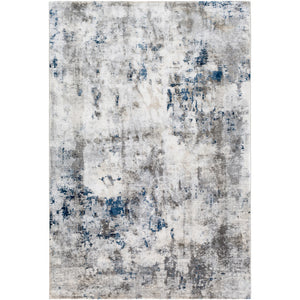 Aisha Charcoal, Light Gray, Blue, Off-White Rug
