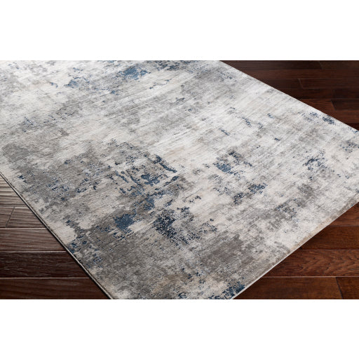 Aisha Charcoal, Light Gray, Blue, Off-White Rug