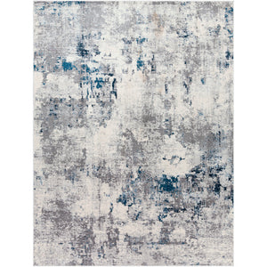 Aisha Charcoal, Light Gray, Blue, Off-White Rug