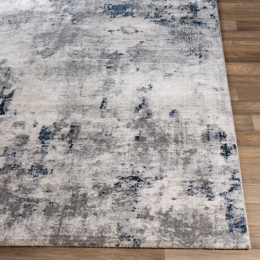 Aisha Charcoal, Light Gray, Blue, Off-White Rug