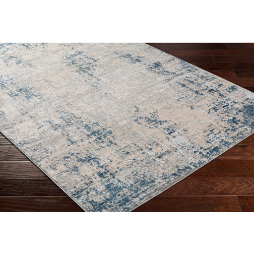 Alpine Blue, Pale Blue, Off-White, Gray and Charcoal