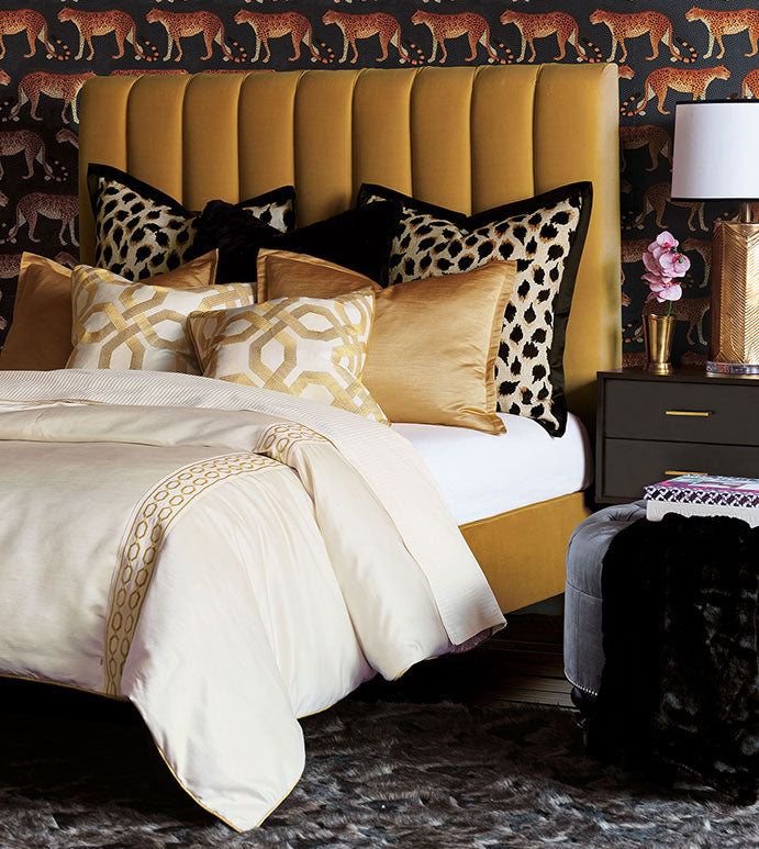 Audra 22" Pillow/ Gold