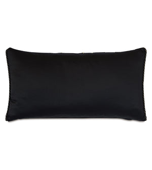 Reno 15x26 Lumbar Pillow/ Black and Gold