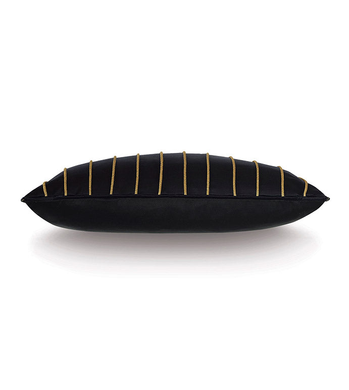 Reno 15x26 Lumbar Pillow/ Black and Gold