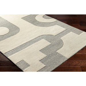 Brook stone Ivory and Charcoal Rug