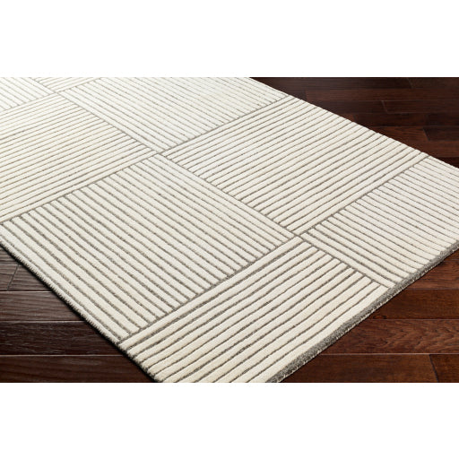 Brookshire Ivory and Gray Rug