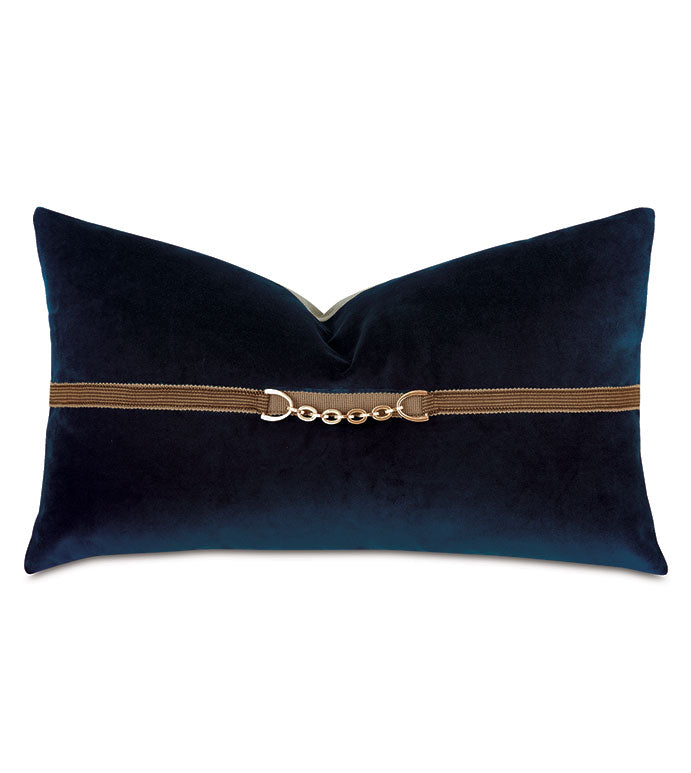 Nigel 15x26 Lumbar Pillow/ Navy