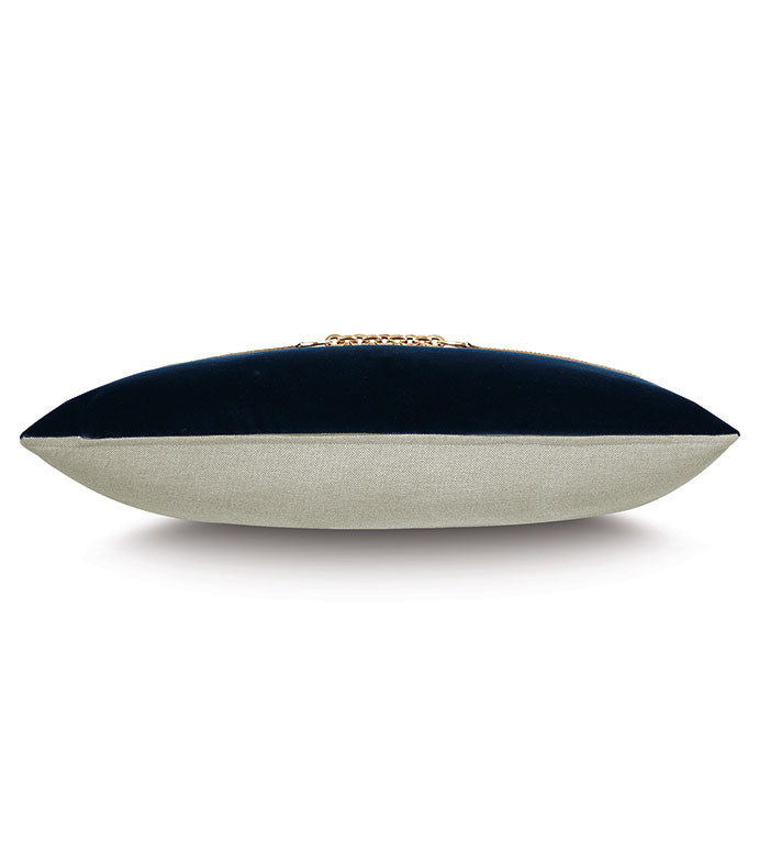 Nigel 15x26 Lumbar Pillow/ Navy
