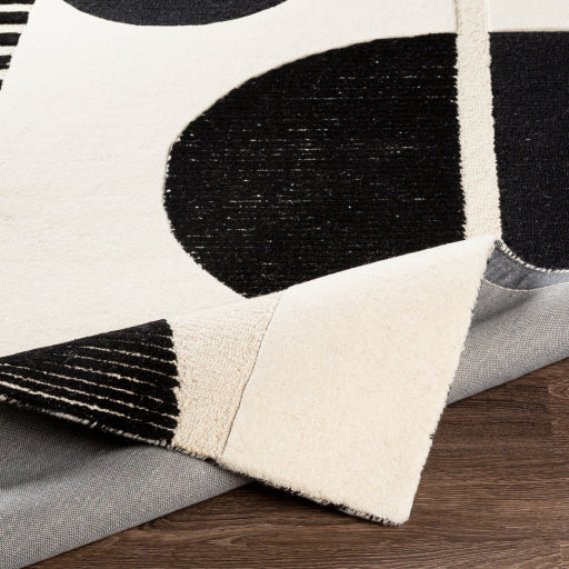 Brooklyn Black, Cream and Light Beige Rug