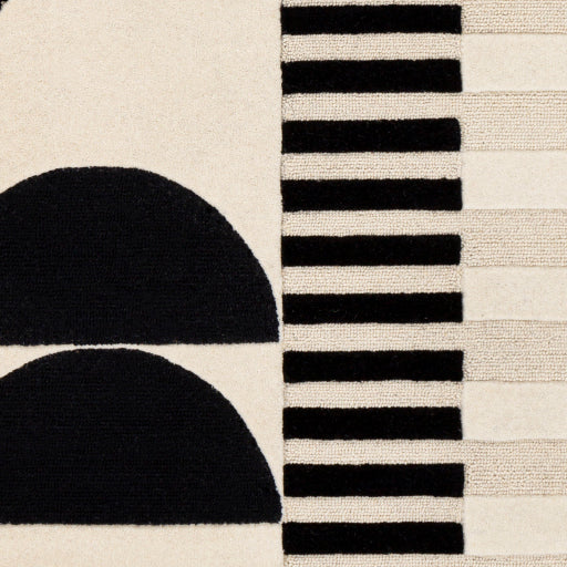 Brooklyn Black, Cream and Light Beige Rug