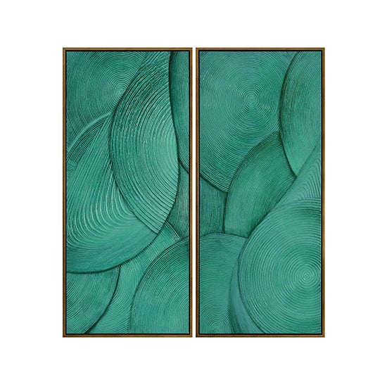 Green Twister 70" x 31" S2 Framed Artwork