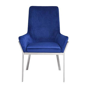 Glenwood Blue Velvet Dining Chair S/2